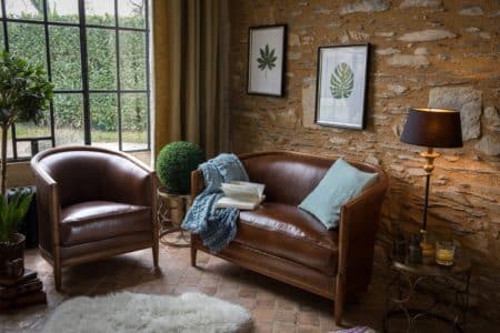 Fauteuil et canapé club Edmond