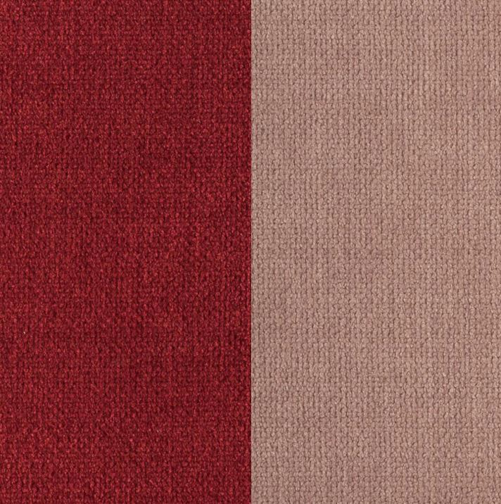 Tissu bordeaux / Tissu vieux rose - Apollo