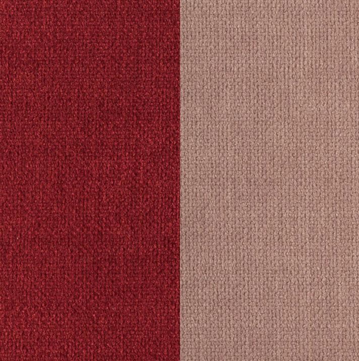 Tissu bordeaux / Tissu vieux rose - Apollo