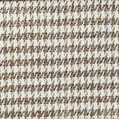 Tissu pied de poule blanc et taupe - Britol Tissu pied de poule blanc et taupe - Britol