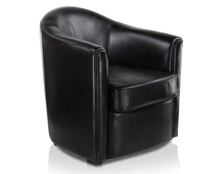 Fauteuil Club Noir