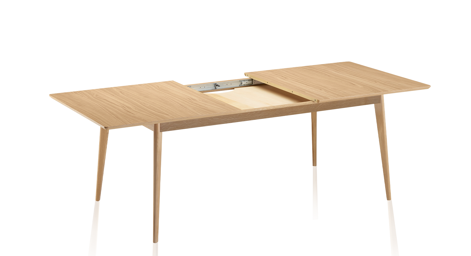 Table extensible 8 à 14 personnes en chêne naturel allonges chêne ...
