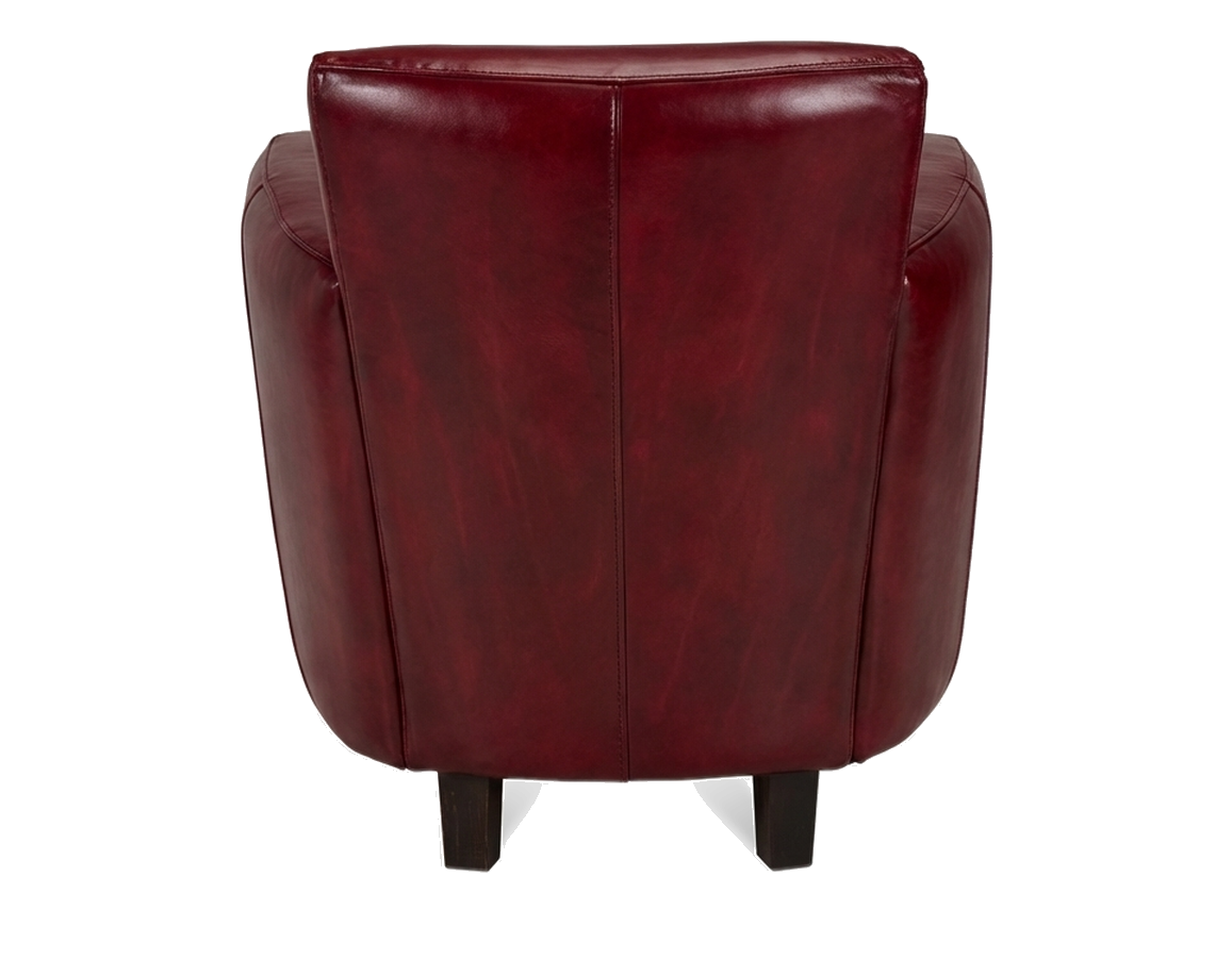 Hambourg - Fauteuil en cuir rouge | Harmonie du Logis Hambourg - Fauteuil en cuir rouge | Harmonie du Logis