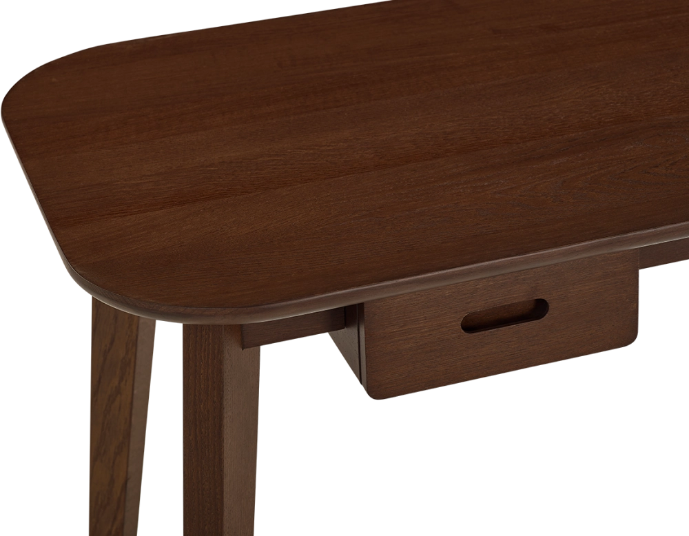 Bureau scandinave en chêne teinte marron foncé L150 cm Bureau scandinave en chêne teinte marron foncé L150 cm