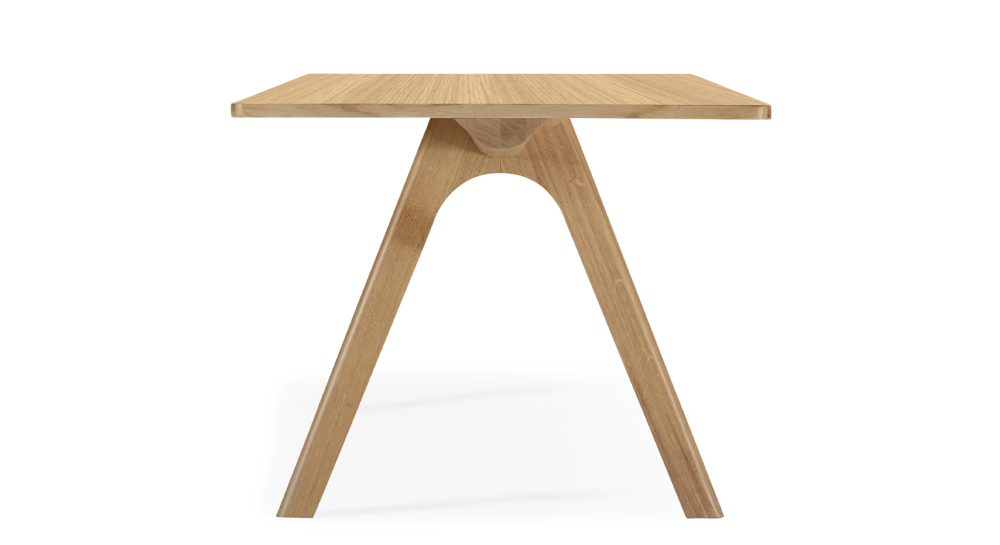 Oak dining table for 6 people natural tint wooden top 140x100cm Oak dining table for 6 people natural tint wooden top 140x100cm