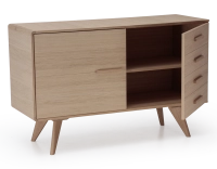 Buffet 2 portes en chêne bois teinte naturelle Buffet 2 portes en chêne bois teinte naturelle