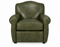 Fauteuil club cuir vert olive