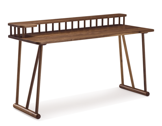 Bureau design en noyer l100 cm