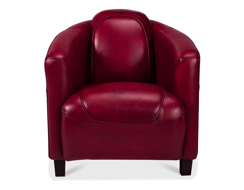 Leather club armchair burgundy Leather club armchair burgundy