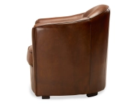 Fauteuil club cuir marron vintage Fauteuil club cuir marron vintage