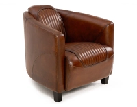 Leather club armchair vintage brown Leather club armchair vintage brown