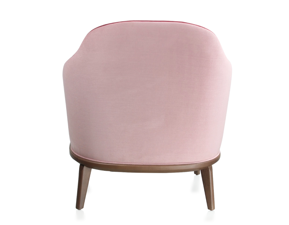 Fauteuil design tissu bordeaux et vieux rose Fauteuil design tissu bordeaux et vieux rose