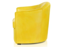 Leather club armchair yellow Leather club armchair yellow