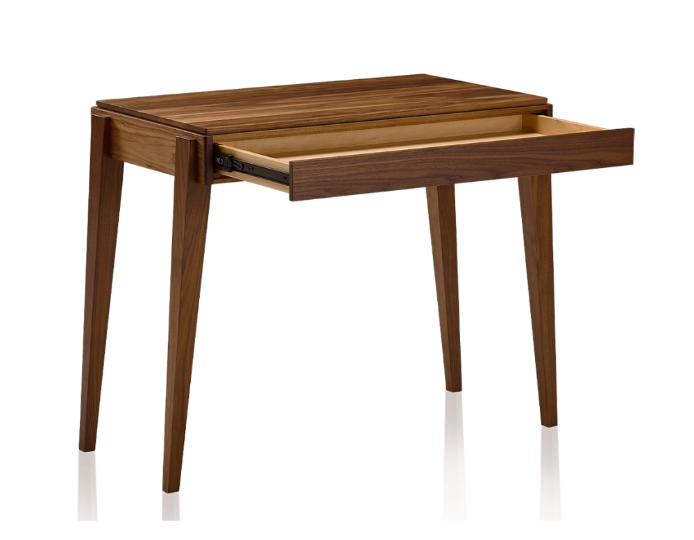 Bureau scandinave en noyer teinte naturelle L100 cm