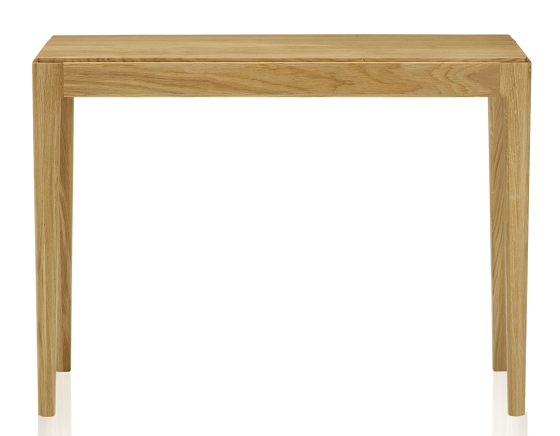 Fixed oak console natural tint 120x40 cm