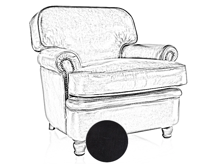 Fauteuil club cuir noir Fauteuil club cuir noir