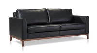 Canapé design 3 places cuir ébène Canapé design 3 places cuir ébène