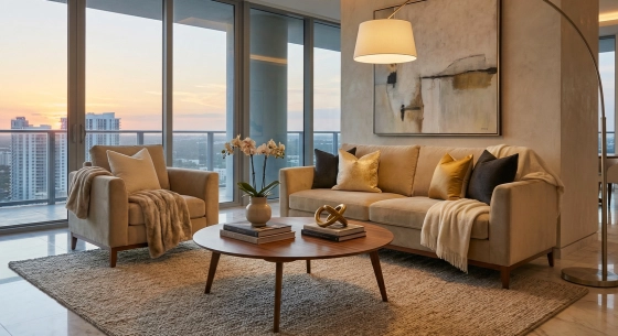 Canapé design 2,5 places tissu velours taupe clair