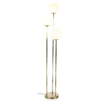 Lampadaire à globes en verre doré Lampadaire à globes en verre doré
