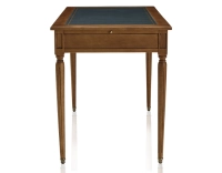 Bureau ancien style Louis XVI plateau cuir vert L130 cm Bureau ancien style Louis XVI plateau cuir vert L130 cm