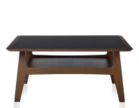 Table basse carrée en chêne et céramique avec bois teinte marron foncé plateau céramique noir unie 100x100 cm Table basse carrée en chêne et céramique avec bois teinte marron foncé plateau céramique noir unie 100x100 cm