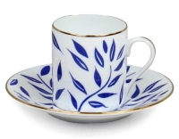 Tasse à café avec soucoupe en porcelaine lot de 2 Tasse à café avec soucoupe en porcelaine lot de 2