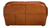 2 seater leather club sofa light brown piped armrests 2 seater leather club sofa light brown piped armrests