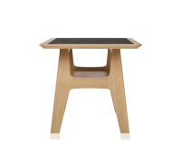 Rectangular coffee table in oak and ceramic with natural stained wood, slate effect ceramic top 100x50 cm Rectangular coffee table in oak and ceramic with natural stained wood, slate effect ceramic top 100x50 cm