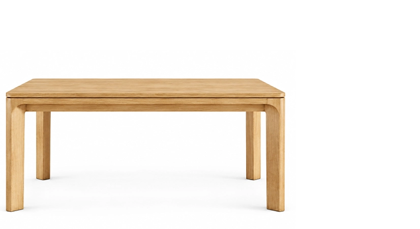 Table extensible 6 à 10/12 personnes en chêne avec plateau et allonges bois teinte naturelle 180x100 cm