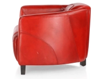 Leather club armchair red Leather club armchair red