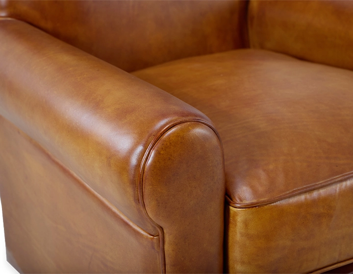 Fauteuil club cuir cognac Fauteuil club cuir cognac