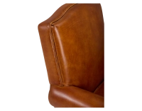 Leather club armchair light brown Leather club armchair light brown