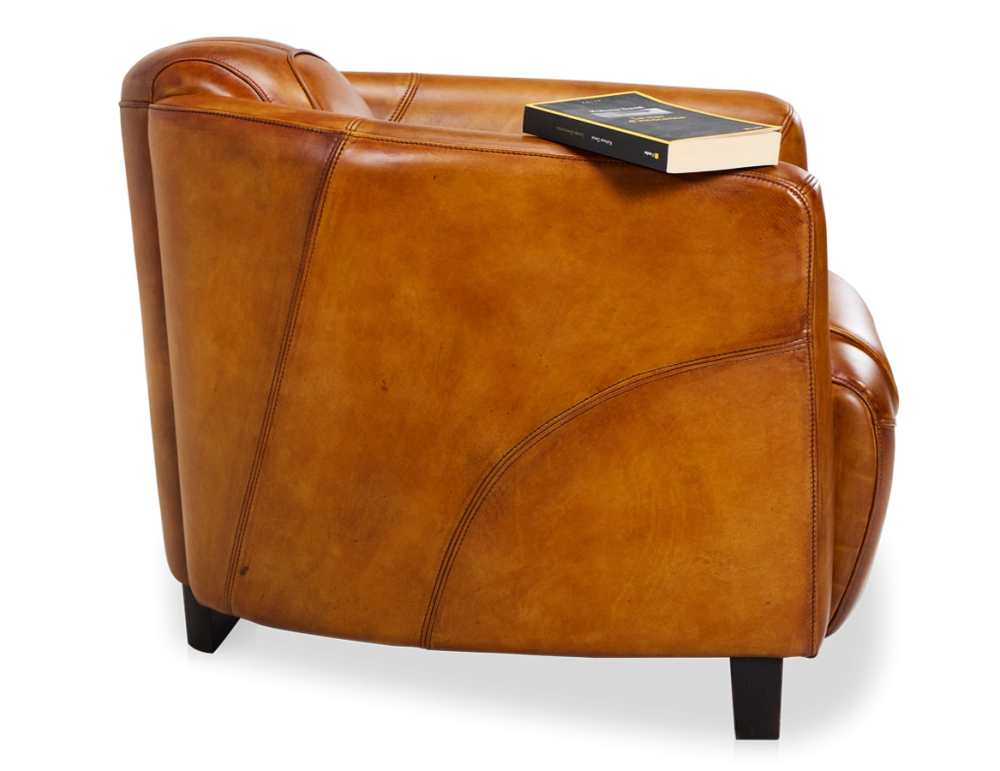 Fauteuil club cuir cognac Fauteuil club cuir cognac