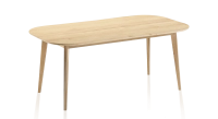 Table extensible en chêne 8 à 12 personnes avec plateau et allonges bois teinte naturelle 180x100 cm Table extensible en chêne 8 à 12 personnes avec plateau et allonges bois teinte naturelle 180x100 cm
