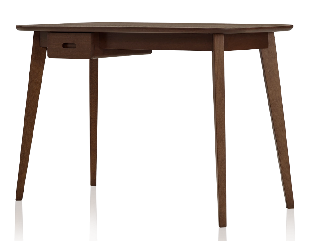 Bureau scandinave en chêne teinte marron foncé L150 cm Bureau scandinave en chêne teinte marron foncé L150 cm