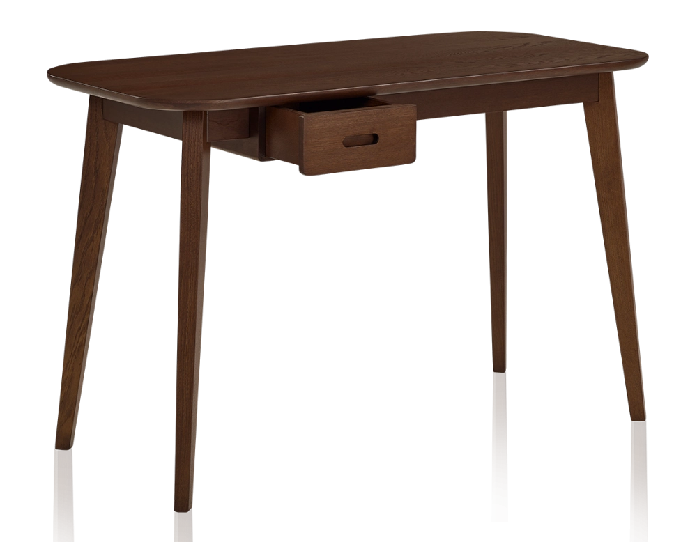 Bureau scandinave en chêne teinte marron foncé L150 cm Bureau scandinave en chêne teinte marron foncé L150 cm