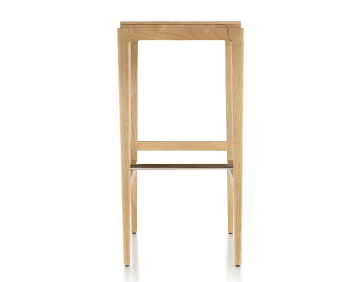 Tabouret de bar design H80 cm bois teinte naturelle assise bois Tabouret de bar design H80 cm bois teinte naturelle assise bois