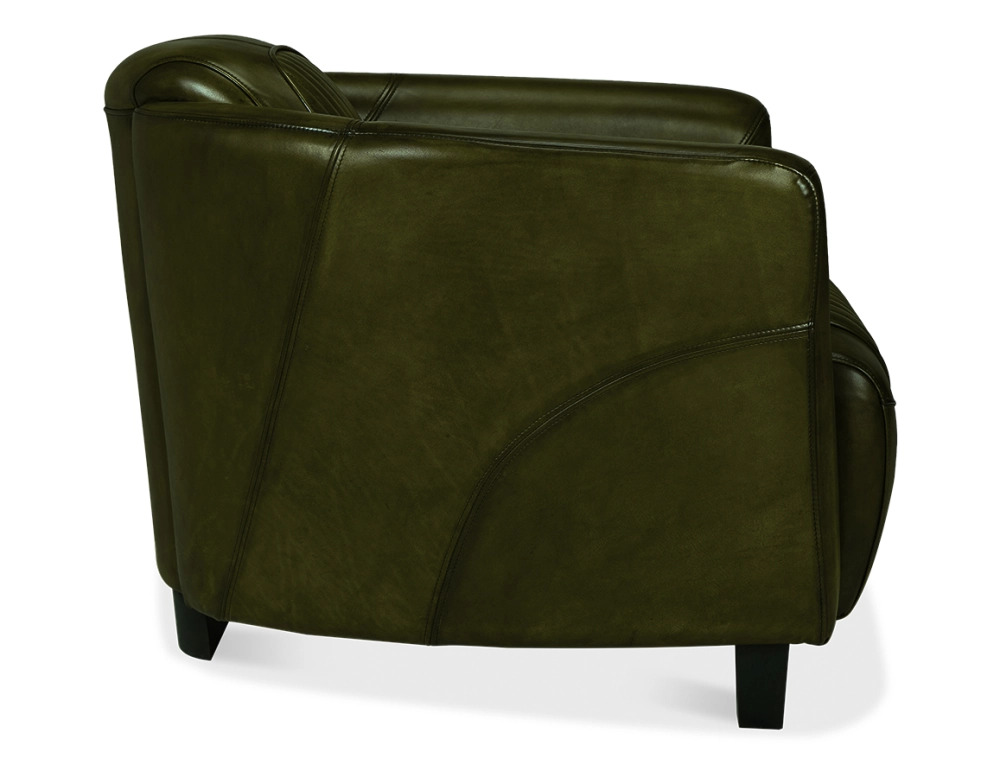 Fauteuil club cuir vert olive Fauteuil club cuir vert olive