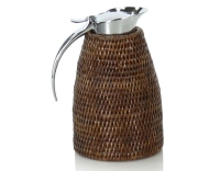 Thermos en rotin brun 0.6 litre Thermos en rotin brun 0.6 litre