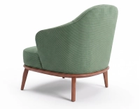 Sillón de diseño tissu velours côtelé vert forêt