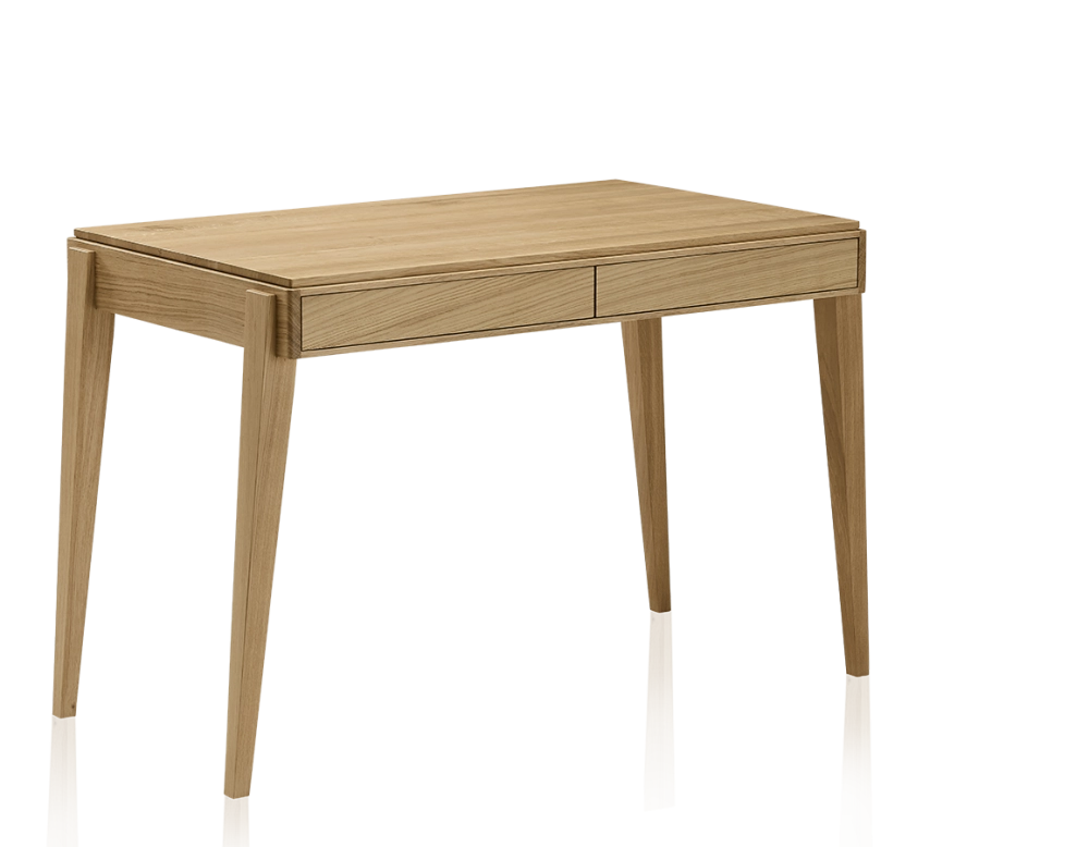 Bureau scandinave en chêne teinte naturelle L120 cm Bureau scandinave en chêne teinte naturelle L120 cm
