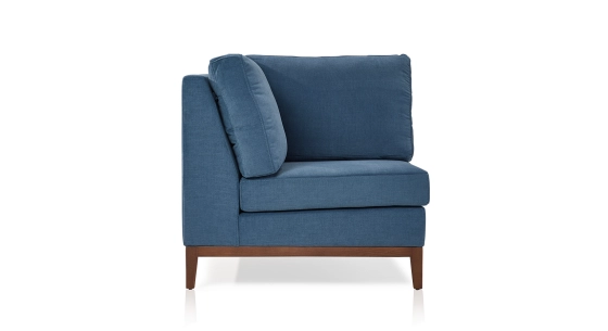 Module d'angle tissu bleu jean