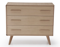 Commode 3 tiroirs en chêne bois teinte naturelle Commode 3 tiroirs en chêne bois teinte naturelle