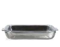 Plat creux rectangle en fonte aluminium et pyrex Plat creux rectangle en fonte aluminium et pyrex
