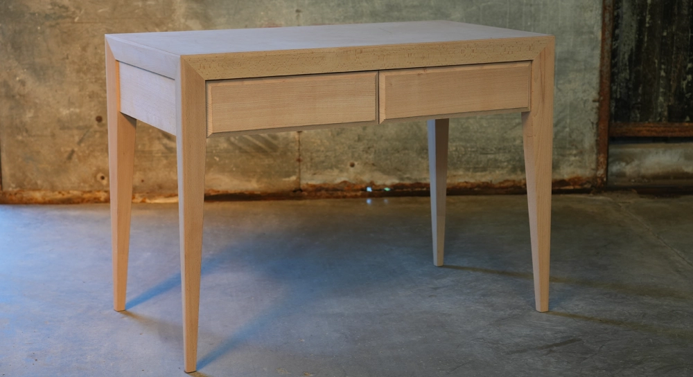 Scandinavian desk black shade L120 cm