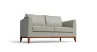 Canapé design 2 places cuir gris perle Canapé design 2 places cuir gris perle