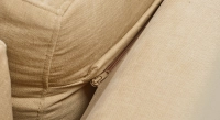 6 seater corner sofa with longer left hand corner cream fabric (3G - A - 2D) 6 seater corner sofa with longer left hand corner cream fabric (3G - A - 2D)