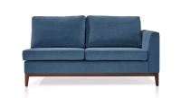 Module droit 3 places tissu bleu jean Module droit 3 places tissu bleu jean