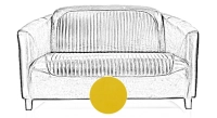 2 seater leather club sofa yellow 2 seater leather club sofa yellow