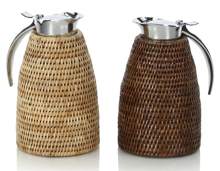 Thermos en rotin naturel 1 litre Thermos en rotin naturel 1 litre